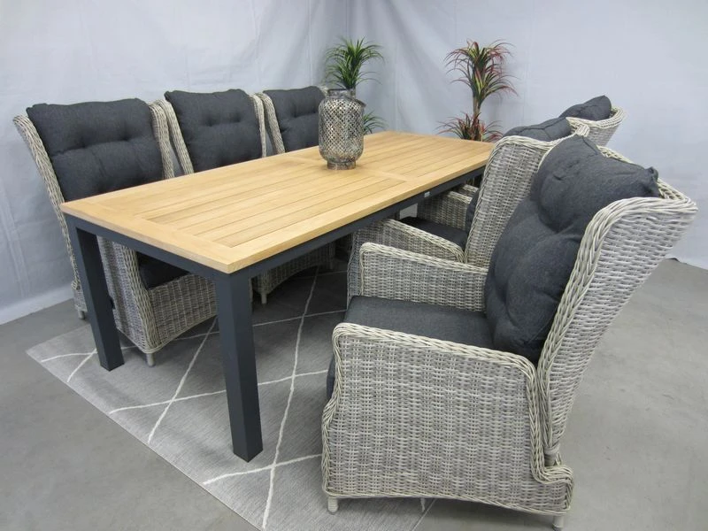 Te Velde Tuinmeubelen Tuinset Bombay Tuinstoel Met Palazzo Teak Tuintafel 3 Te Velde Tuinmeubelen Tuinset Bombay Tuinstoel Met Palazzo Teak Tuintafel - Afbeelding 3