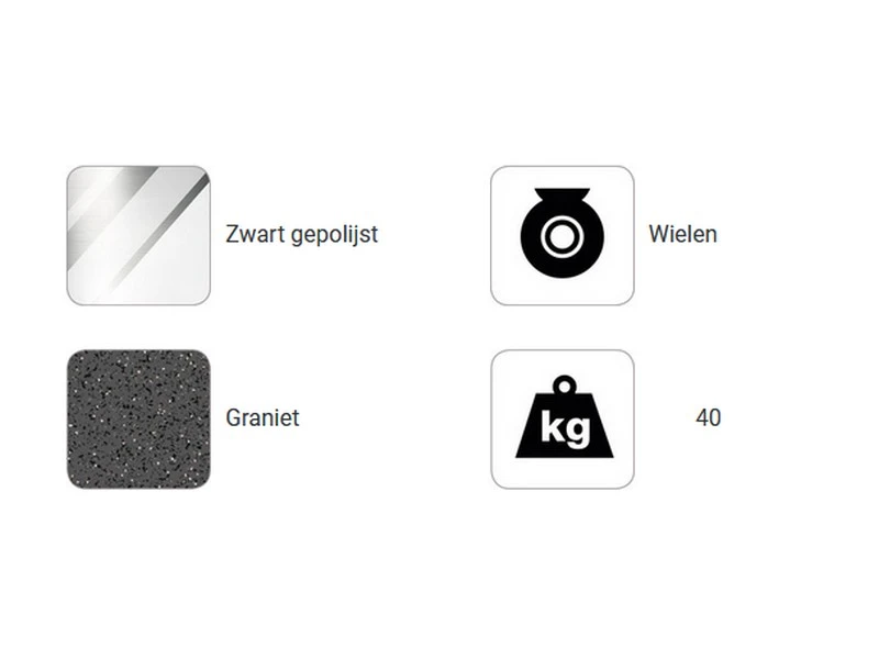 Platinum Parasolvoet Rome 40 Kg 4 Platinum Parasolvoet Rome 40 Kg - Afbeelding 4