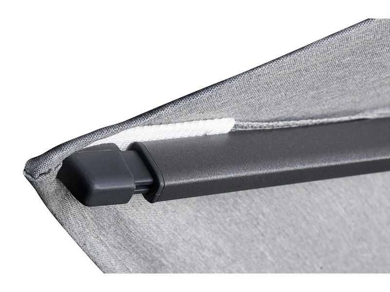 Platinum Zweefparasol Challenger T² 3x3 Antraciet 3 Platinum Zweefparasol Challenger T² 3x3 Antraciet - Afbeelding 3