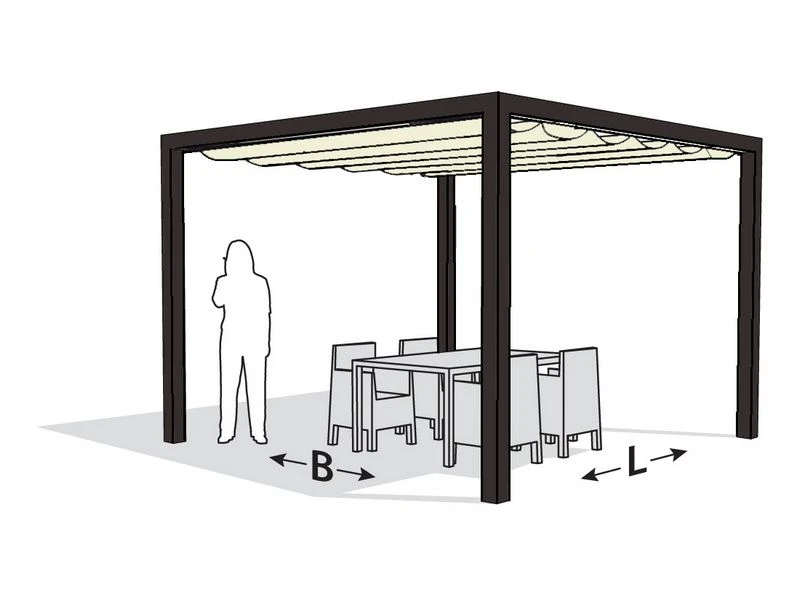 Nesling Aluminium Pergola Optiva Coolfit 319 X 319 Gebroken Wit 1 Nesling Aluminium Pergola Optiva Coolfit 319 X 319 Gebroken Wit