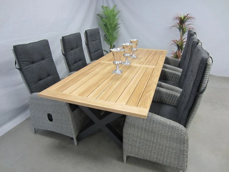 Te Velde Tuinmeubelen Ross Tuinstoel Met Lucan Teak Tuintafel 2 Te Velde Tuinmeubelen Ross Tuinstoel Met Lucan Teak Tuintafel - Afbeelding 2