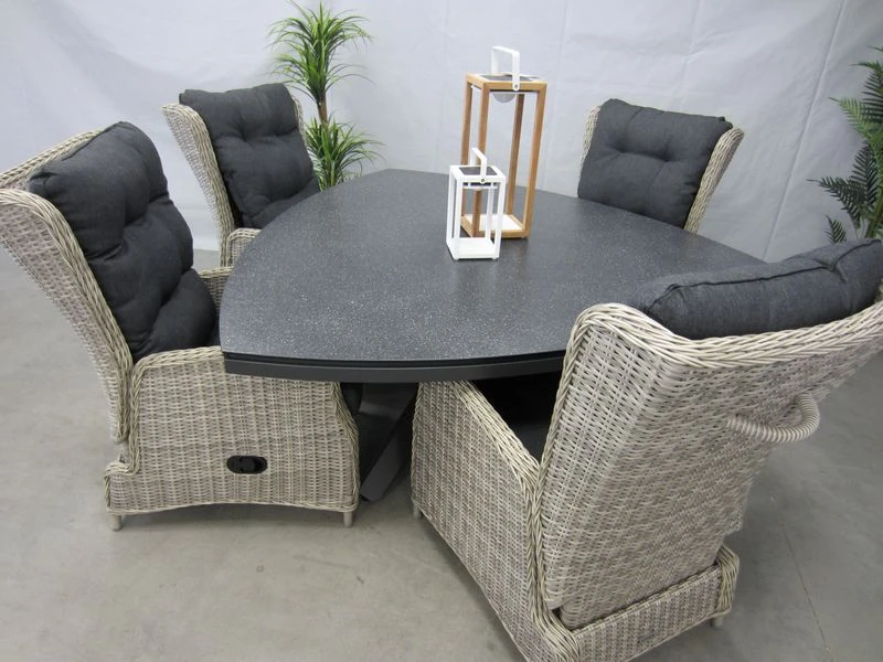 Te Velde Tuinmeubelen Tuinset Bombay Tuinstoel Met Mojito Driehoek Tuintafel 2 Te Velde Tuinmeubelen Tuinset Bombay Tuinstoel Met Mojito Driehoek Tuintafel - Afbeelding 2