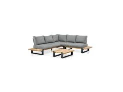 Suns Nardo Platform Lounge Set Alu Teak 3 Delig