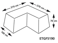 Tuin- En Buitenwinkels -Tuin- En Buitenwinkels 39 1 eurotrail hoes voor lounge bank l 270 x 270 etgf5190