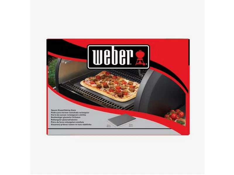 Weber Vierkante Geglazuurde Grillsteen 30 X 44 Cm 2 Weber Vierkante Geglazuurde Grillsteen 30 X 44 Cm - Afbeelding 2