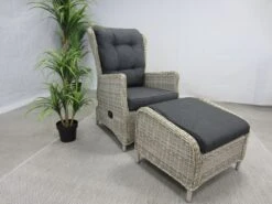 Te Velde Tuinmeubelen Bombay Verstelbare Tuin-loungestoel -Tuin- En Buitenwinkels 45 5 te velde tuinmeubelen bombay lounge stoel met voetenbank