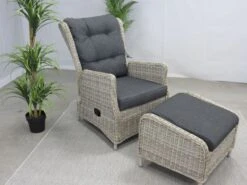 Te Velde Tuinmeubelen Bombay Verstelbare Tuin-loungestoel -Tuin- En Buitenwinkels 45 7 te velde tuinmeubelen bombay lounge stoel met voetenbank