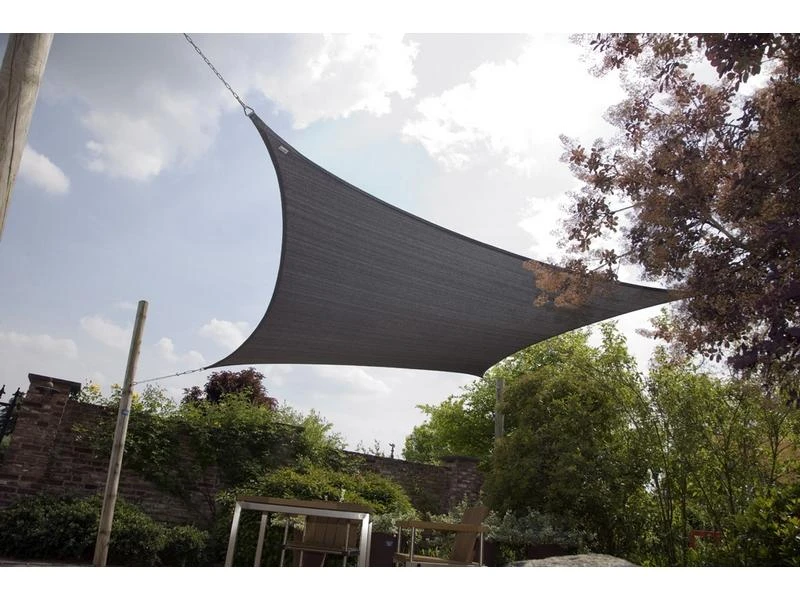 Bo Camp Schaduwdoek Ruit Antraciet 2 Bo Camp Schaduwdoek Ruit Antraciet - Afbeelding 2