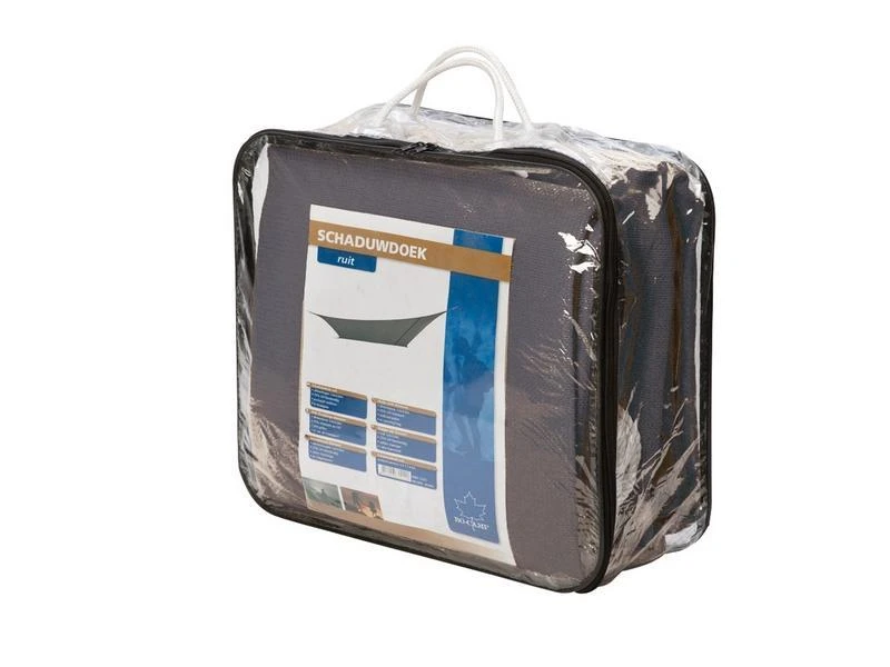 Bo Camp Schaduwdoek Ruit Antraciet 3 Bo Camp Schaduwdoek Ruit Antraciet - Afbeelding 3