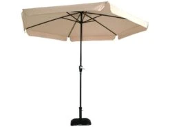 Lesli Parasol Gemini 3 Mtr -Tuin- En Buitenwinkels lesli parasol gemini 3 meter ecru 53001
